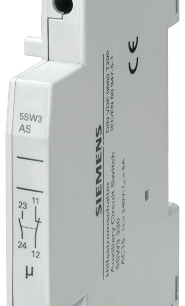 Mejor precio para auxiliar de mando adosable para interruptor difere (5SW3330). Desde nuestra tienda a tu casa. Envío a todo España