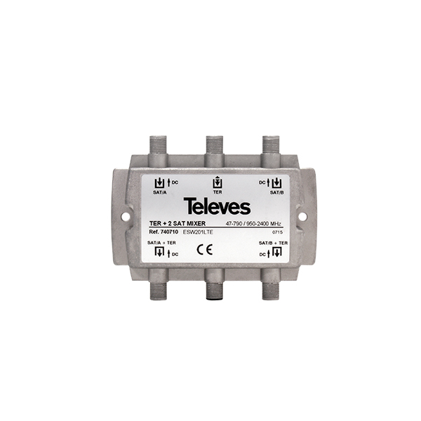 Comprar Mezclador 740710 | Berdin Álava Mejor precio para Mezclador repartidor MATV 2FI TELEVES 740710. Desde nuestra tienda a tu casa. Envío a todo España